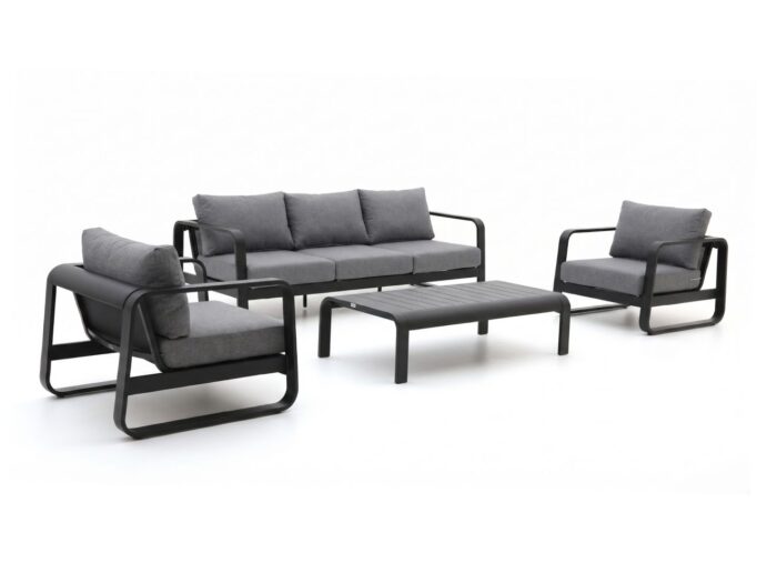 Forza Furniture Liri stoel-bank loungeset 4-delig – Grijs