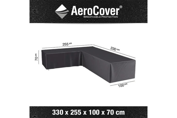 Platinum AeroCover | Loungesethoes 330 x 255 x 100 x 70(h) | L-vorm Links