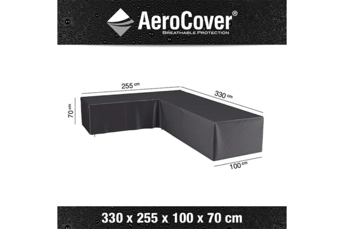 Platinum AeroCover | Loungesethoes 330 x 255 x 100 x 70(h) | L-vorm Links