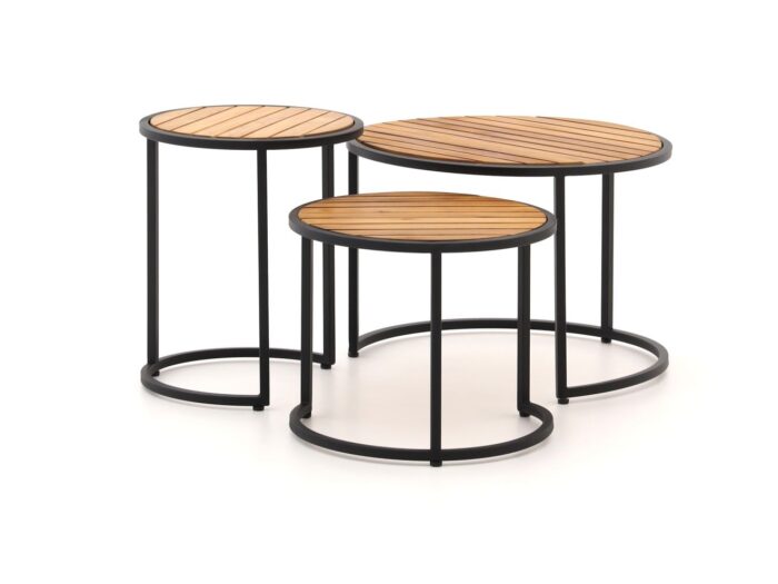 Forza Furniture Forza Mosi bijzet tuintafelset 3-delig Laagste prijsgarantie! – Bruin