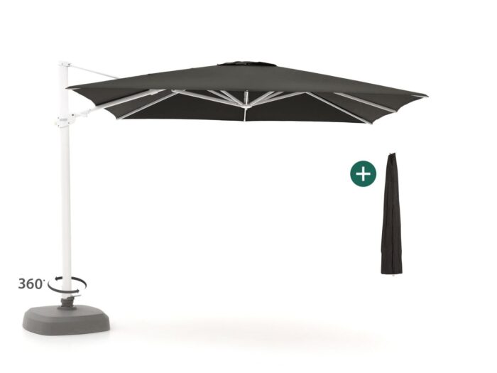 Shadowline Alabama zweefparasol 300x300cm - Zwart
