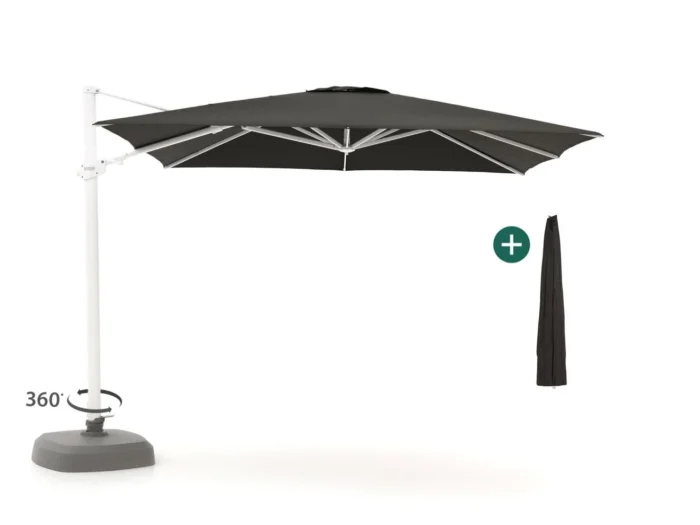 Shadowline Alabama zweefparasol 300x300cm - Zwart