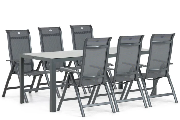 Hartman Alice/Venustas 210 cm dining tuinset 7-delig - Grijs-antraciet