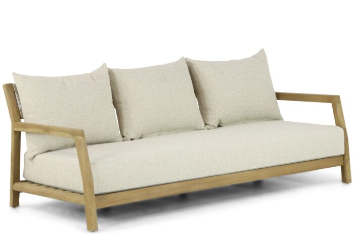 Santika Furniture Suka lounge tuinbank 3-zits – Old teak greywash