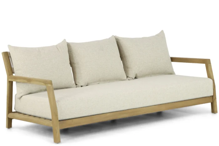 Santika Furniture Suka lounge tuinbank 3-zits - Old teak greywash
