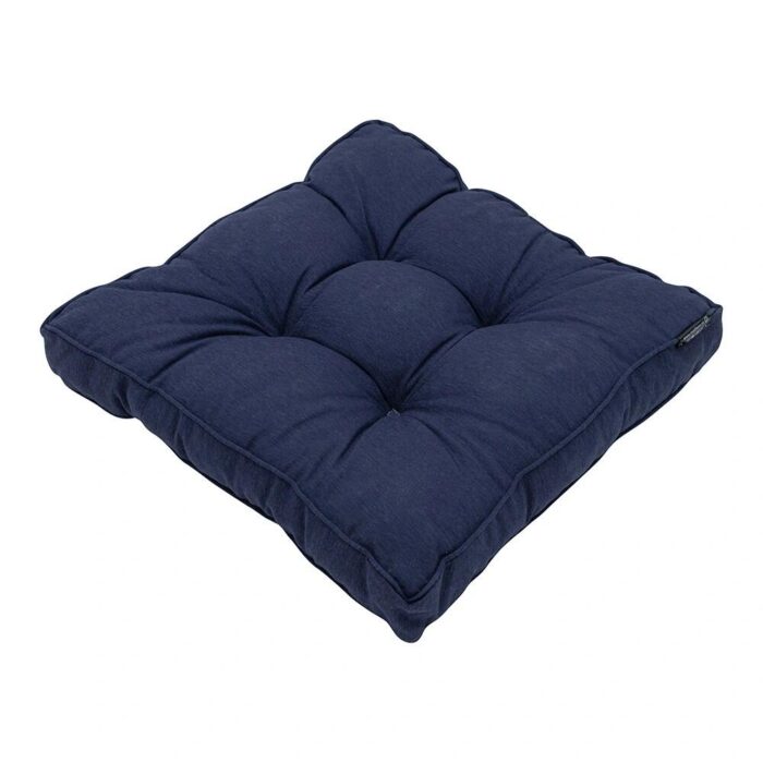 Madison Florance Zitkussen 47×47 cm Panama Indigo – blauw