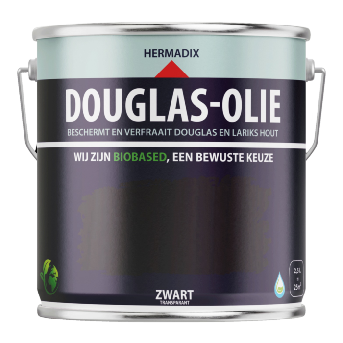 Hermadix Douglas-olie zwart 2500ml olie