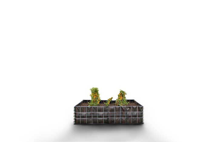 Gabiona Deutschland Rechthoekig verhoogd bed zonder stenen Lengte: 120 cm Hoogte: 30 cm Diepte: 50 cm Maaswijdte: 10 x 10 cm