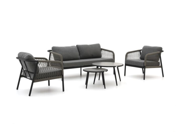 Forza Furniture Forza Magra stoel-bank loungeset 5-delig Laagste prijsgarantie! – Grijs