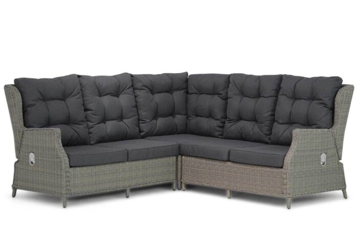 Garden Collections Chicago hoek loungeset 3-delig – Taupe-naturel-bruin