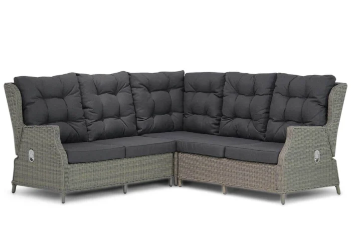 Garden Collections Chicago hoek loungeset 3-delig - Taupe-naturel-bruin