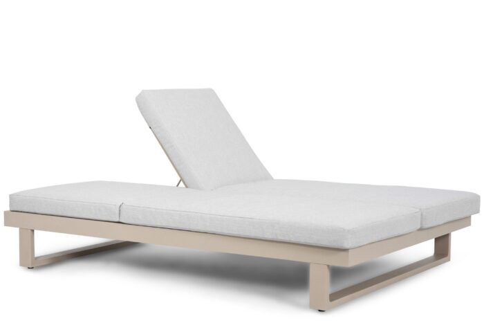 Lifestyle Garden Furniture Massimo ligbed met kussen loft/soft grey – Taupe-naturel-bruin