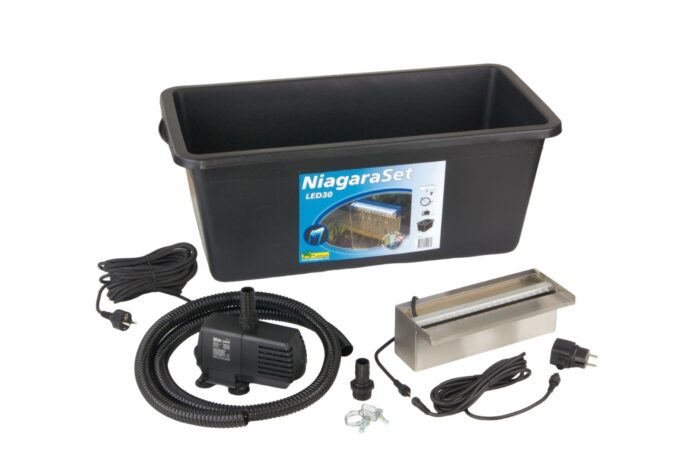 Ubbink Waterval Niagara LED 30 set – grijs