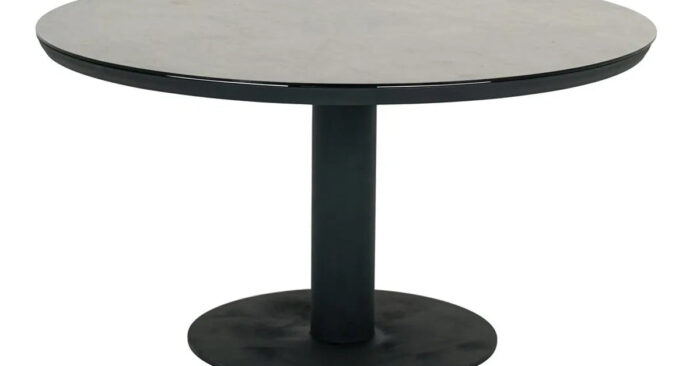 Apple Bee | Melville Tuintafel Ø140 cm | Black-Light Grey