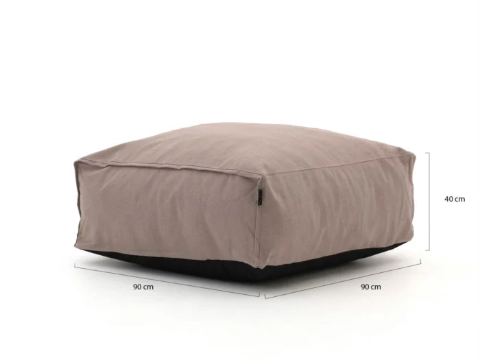 Manifesto Furniture Lonato lounge zitzak voetenbank - Taupe