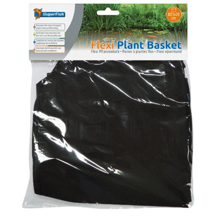Superfish Flexi plant basket dia. 25x20 cm - zwart