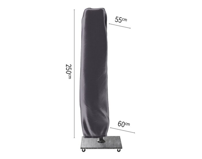 Aerocover Zweefparasolhoes 250 x 60 cm – grijs