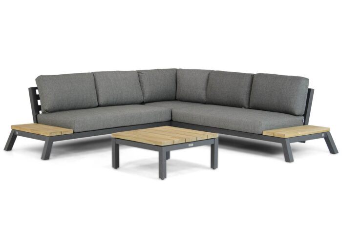 4 Seasons Outdoor Seasons Empire/Riviera 75 cm platform loungeset 4-delig – Grijs-antraciet