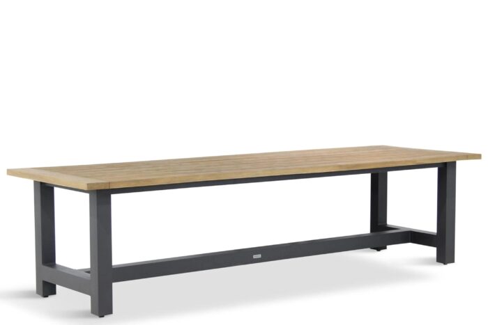 Lifestyle Garden Furniture San Francisco dining tuintafel 300 x 100 cm – Grijs-antraciet