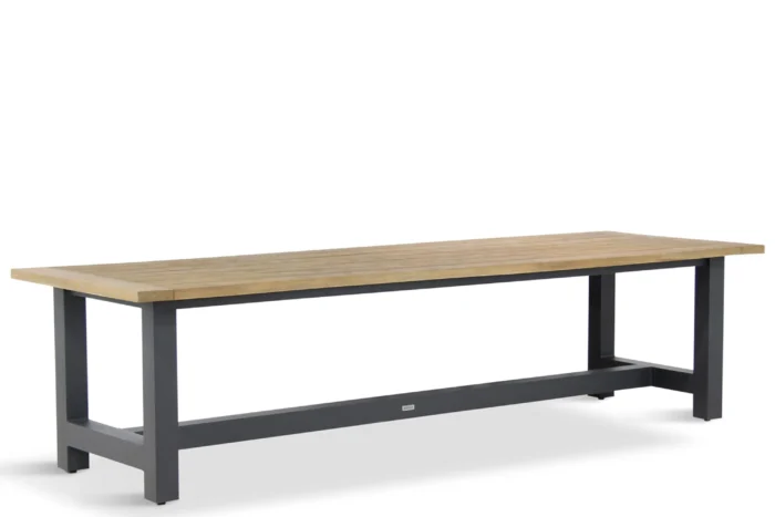 Lifestyle Garden Furniture San Francisco dining tuintafel 300 x 100 cm - Grijs-antraciet