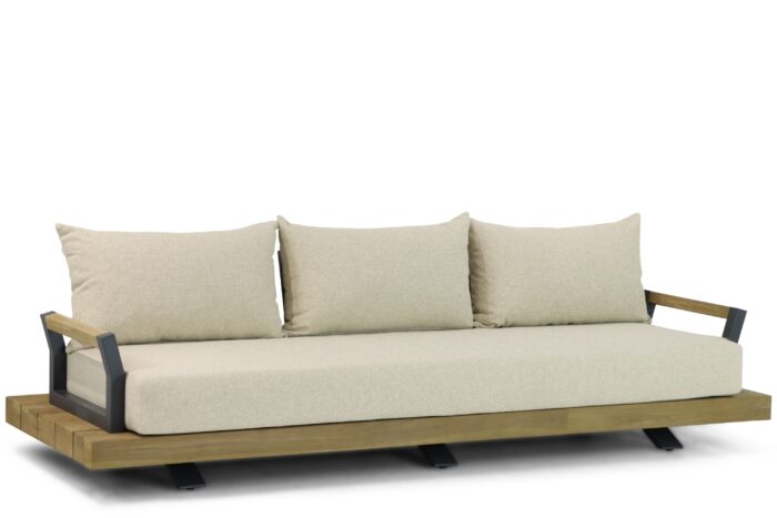 Santika Furniture Supreme lounge tuinbank 3-zits – Old teak greywash