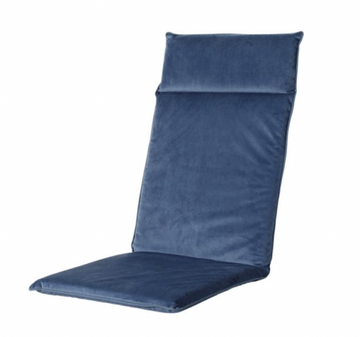 Madison 2 stuks! Kussen hoog 50×120 universeel outdoor Velvet blauw/panama saffier blauw