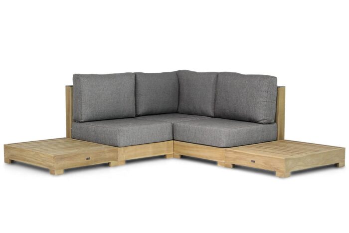 Santika Furniture Levante platform loungeset 5-delig – Old teak greywash