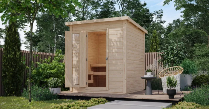 Karibu | Hytti 2 Buitensauna | Kachel 9 kW Externe Bediening