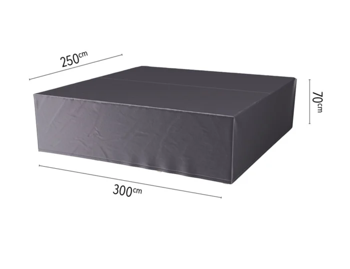 Aerocover Loungesethoes 300x250xH70 cm antraciet - zwart