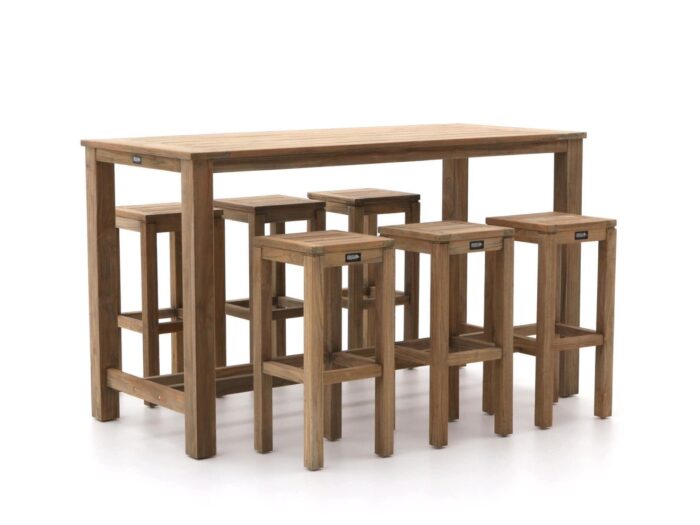 ROUGH Furniture ROUGH-X 180cm barset 7-delig Laagste prijsgarantie! – Bruin