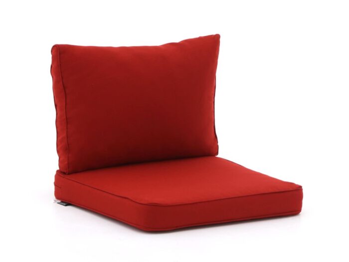Madison loungekussenset luxe zit 60x60cm rug 60x40cm 2-delig Laagste prijsgarantie! – Rood