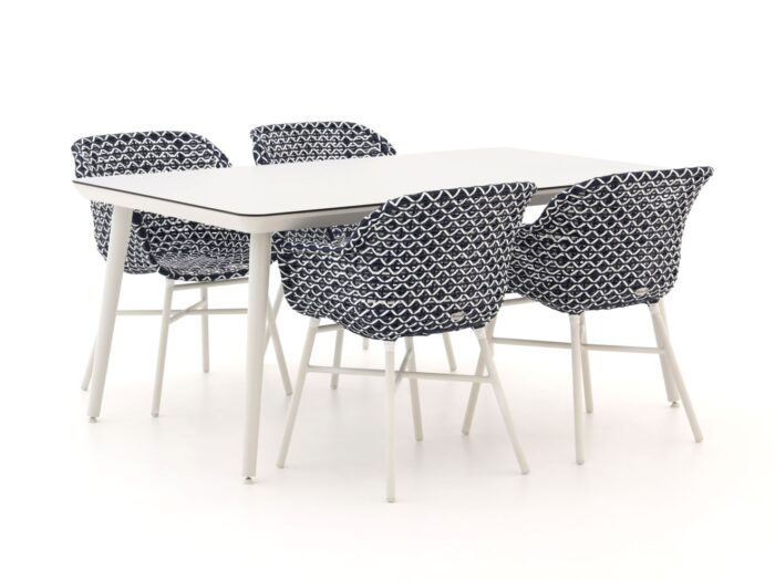 Hartman tuinmeubelen Hartman Delphine/Sophie Studio 170cm dining tuinset 5-delig Laagste prijsgarantie! – Blauw