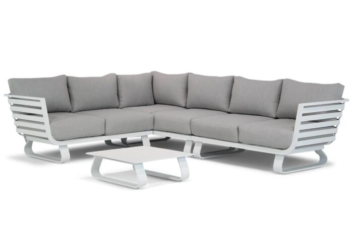 Lifestyle Garden Furniture Santika Sovita hoek loungeset 5-delig – Wit