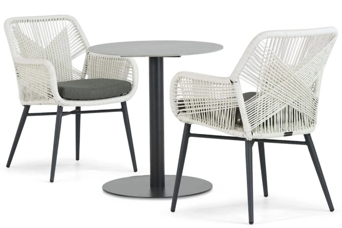 Lifestyle Garden Furniture Advance/Como 70 cm bistroset 3-delig – Wit