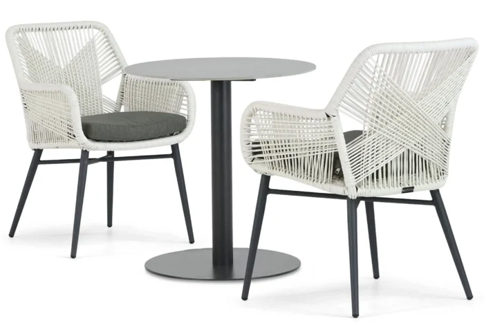 Lifestyle Garden Furniture Advance/Como 70 cm bistroset 3-delig - Wit