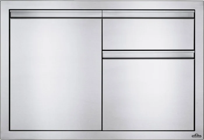 Napoleon grills Inbouwdeur en dubbele laden combinatie klein (100x71 cm) Napoleon Grill