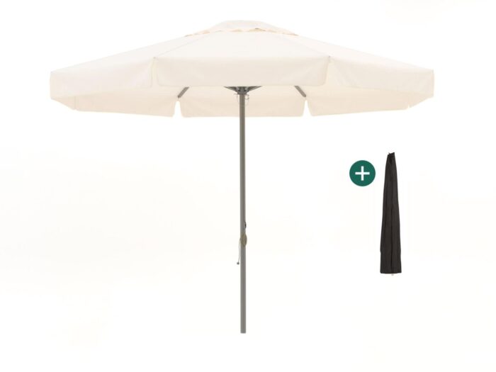 Shadowline Bonaire parasol ø 350cm Laagste prijsgarantie! – Wit