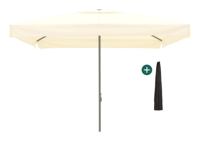 Shadowline Bonaire parasol 350x350cm Laagste prijsgarantie! – Wit