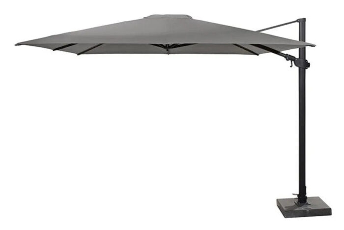 4 Seasons Outdoor | Siesta Zweefparasol Premium 300 x 300 cm | Antraciet-Charcoal
