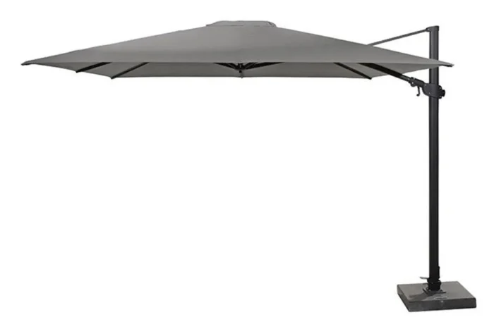 4 Seasons Outdoor | Siesta Zweefparasol Premium 300 x 300 cm | Antraciet-Charcoal