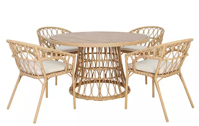 Buitengewoon de boet Forza Potenza Diningset – bruin;groen