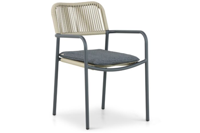 Coco Penya dining tuinstoel – Taupe-naturel-bruin