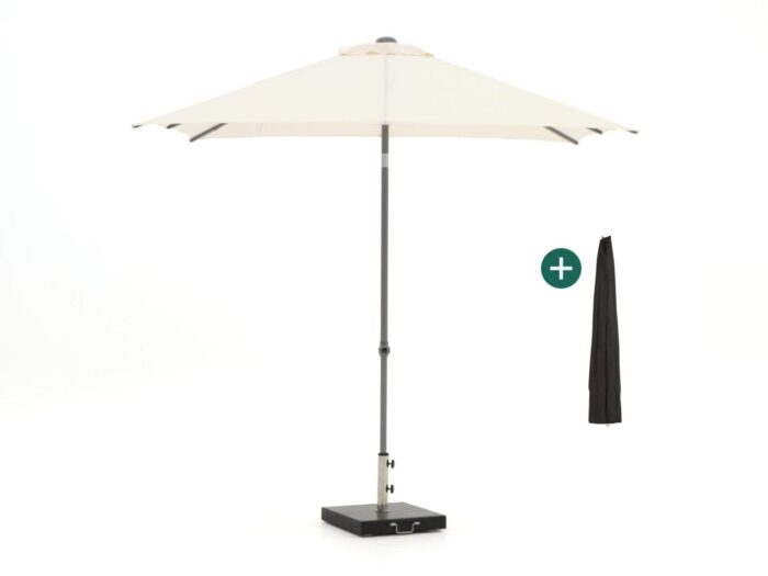 Shadowline Push-up parasol 240x240cm Laagste prijsgarantie! – Wit
