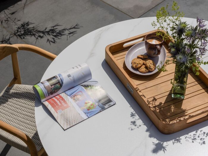 Bellagio tuinmeubelen Lodola dining tuintafel ø 150cm – Wit