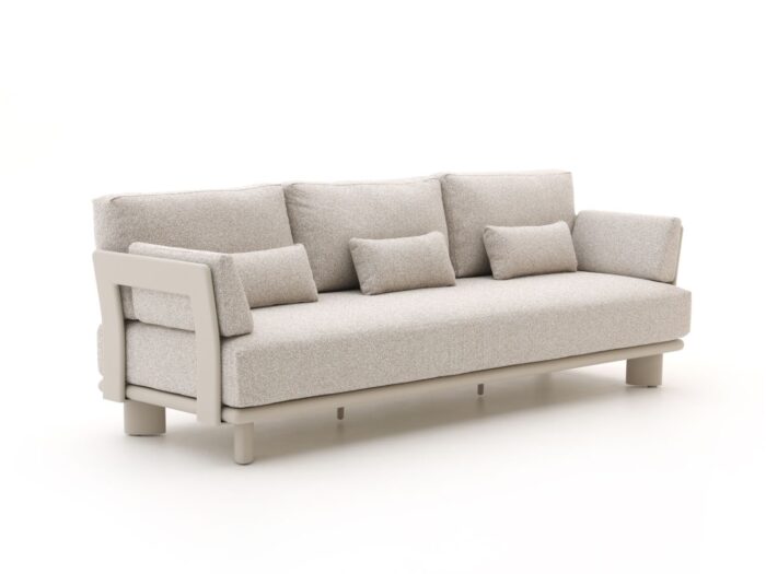 Bellagio tuinmeubelen + 15% kassakorting | Bellagio Battuello lounge tuinbank 3-zits 240cm – Taupe