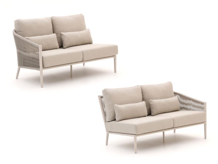 Bellagio tuinmeubelen Bellagio Mineo loungemodule linker + rechterarm 144cm Laagste prijsgarantie! – Taupe