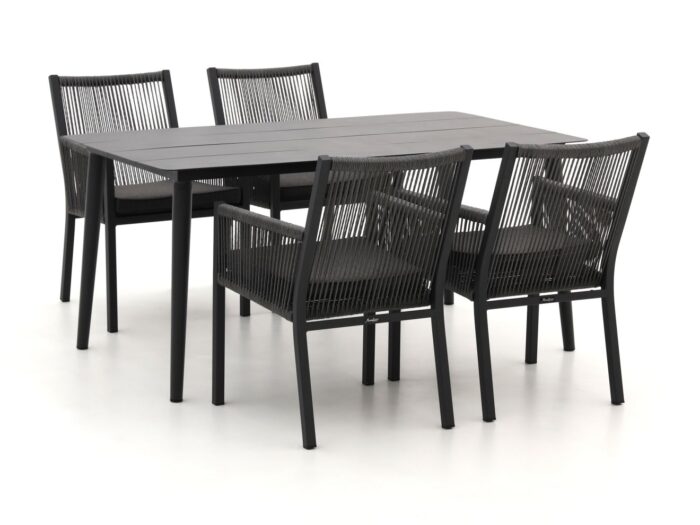 Manifesto Furniture Manifesto Rivola/Sora 160cm dining tuinset 5-delig Laagste prijsgarantie! – Grijs