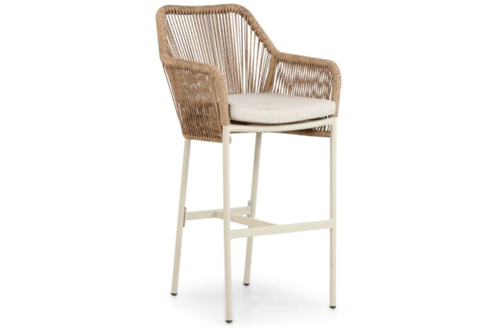 De Laan Projects Laan Marbella barstoel – Taupe-naturel-bruin