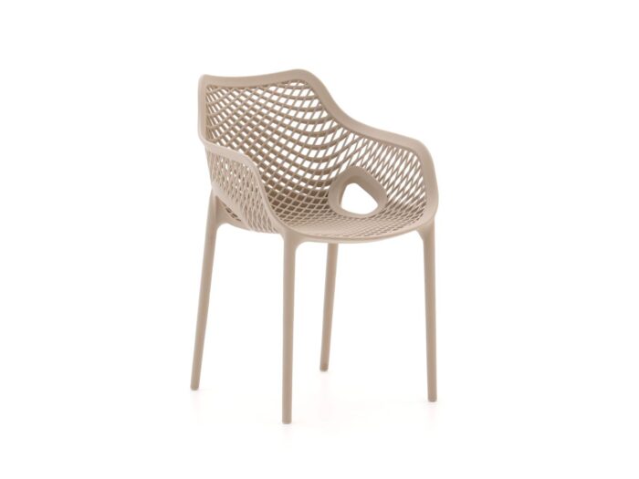 Forza Furniture Forza Ripi dining tuinstoel stapelbaar Laagste prijsgarantie! – Taupe