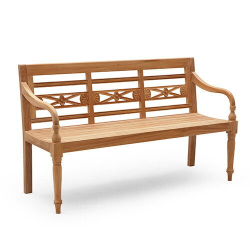 Buitengewoon de boet Station5-zits tuinbank Teak 190 cm Buitengewoon Boet – natuurlijk